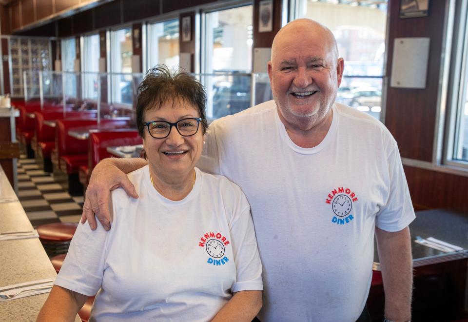 Pauline and James Yantsides are retiring as owners of the Kenmore Diner.