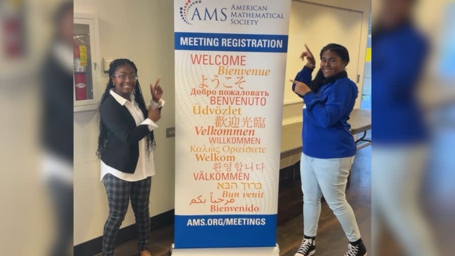 The two students, both 17, presented their findings at the American Mathematical Society’s Annual Southeastern Conference on March 18. (St. Mary’s Academy New Orleans)