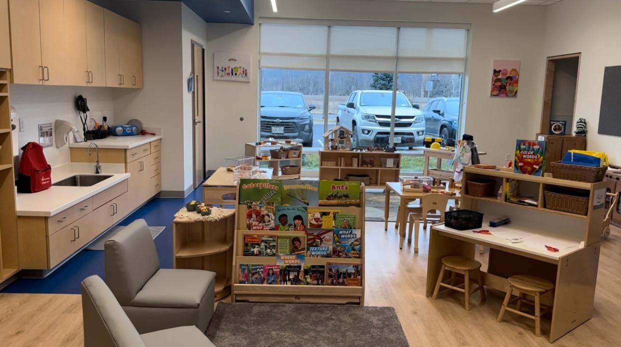 Classrooms at Johnson City's new UHS Child Care Center are specifically designed for children, focusing on safety and development.