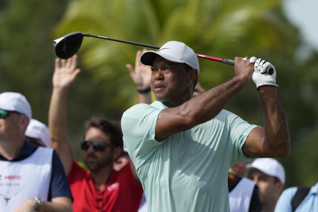 Tiger Woods posted a three-second swing video and the tour pros