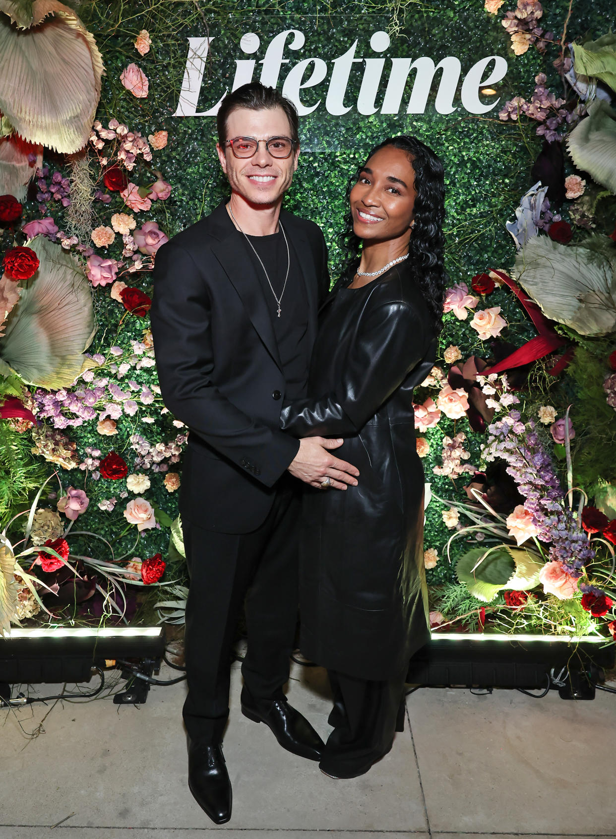 Matthew Lawrence and Chilli Thomas at a dinner party to celebrate Lifetime Black Excellence. (Randy Shropshire / Getty Images for Lifetime)