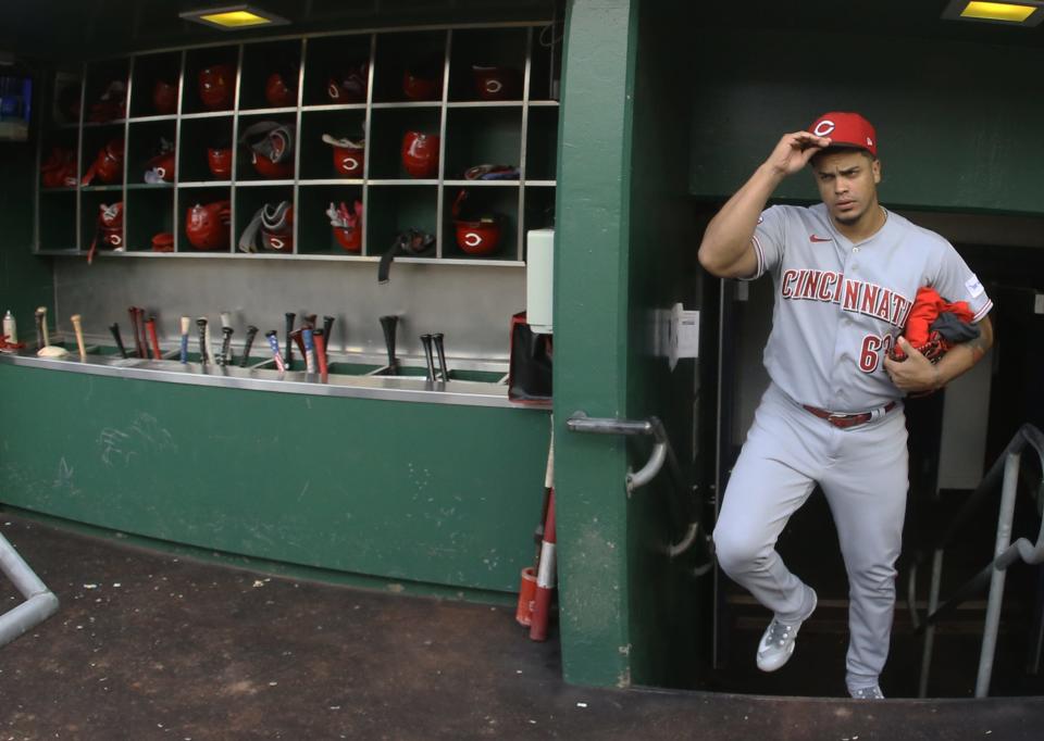 Reliever Fernando Cruz and starter Ben Lively joined Hunter Greeene on the 7-day COVID injured list  between games of Friday's doubleheader against the Chicago Cubs.