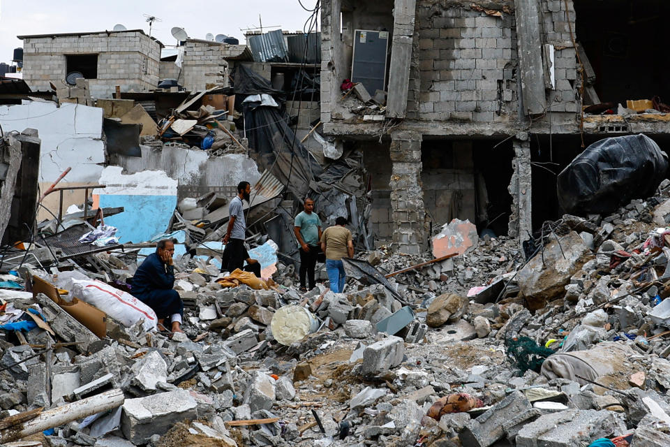 Zerstörte Gebäude im Gazastreifen. (Bild: REUTERS/Ibraheem Abu Mustafa)