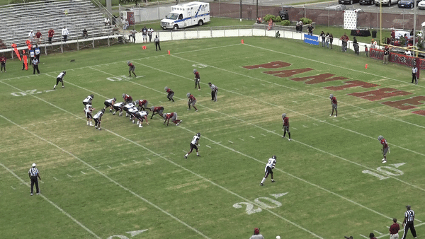 Lenoir-Rhyne WR Dareke Young makes a spectacular grab, his third score of the game against Virginia Union.