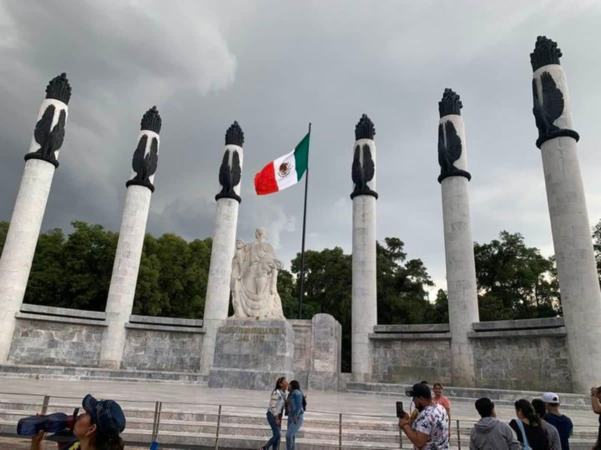 Monumento a los Niños Héroes en Chapultepec, México. (María Luisa Arredondo)