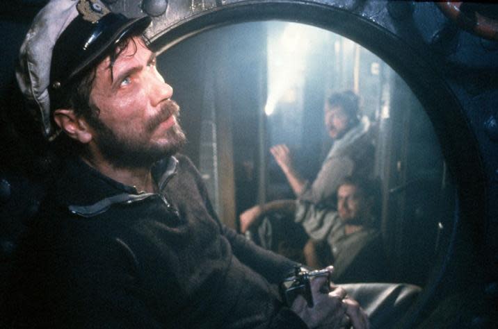 "Das Boot" - "The Perfect Storm" and "Poseidon" director Wolfgang Petersen clearly has some hang-ups about the ocean. His first aquatic tour de force was a doozy - the 1981 submarine epic "Das Boot." The film follows the crew of U-96, a German U-boat (an attack submarine) as it patrols the Atlantic and Mediterranean during the Second World War. It's a trying and claustrophobic movie experience with easily one of the most bleak endings ever put to celluloid. Never flashy but always engrossing, "Das Boot" is also a long haul - and we don't mean the length of the ship. The uncut version of the film clocks in at close to five hours!