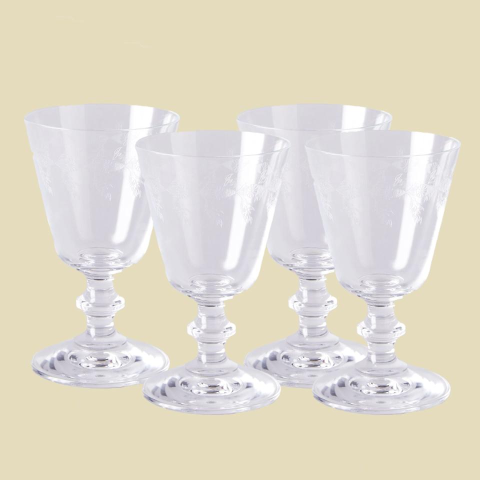 Food52 Vintage-Inspired Etched Goblet, Set of 4