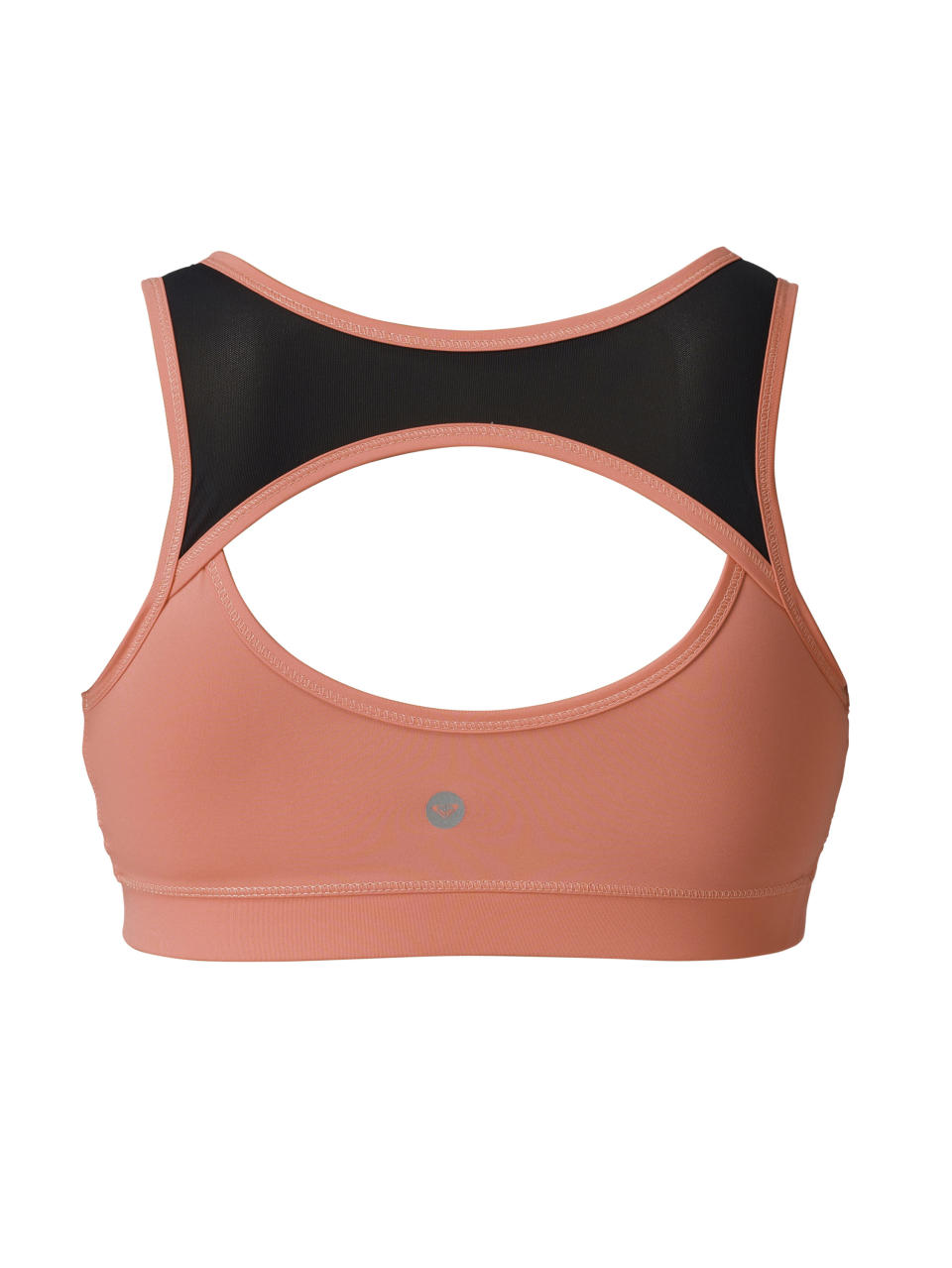 This product image released by Roxy Outdoor Fitness shows the back of a ladies Roxy Spin Bra. Participation in mud runs and obstacle courses, such as the Warrior Dash or Tough Mudder, is growing by leaps and bounds. The right clothes and gear could be the difference in performance and comfort. (AP Photo/Roxy Outdoor Fitness)