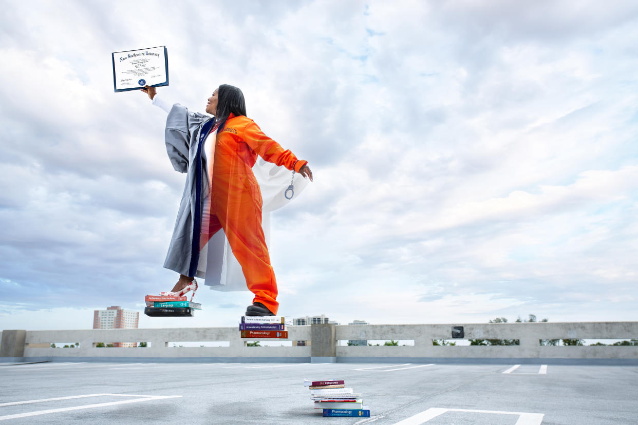 Yolanda Perkins defied odds when she graduated with a PhD after previously being incarcerated. (Photo: Heather Sperrazza Photography)