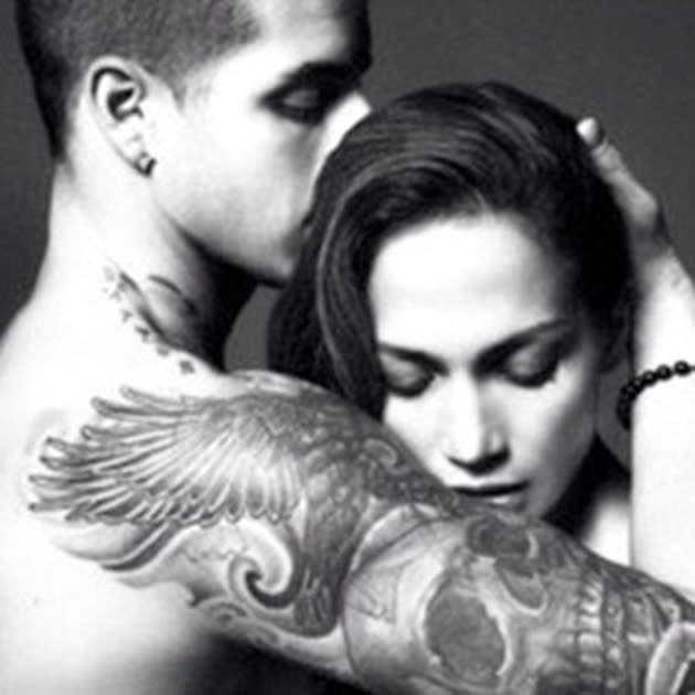 Celebrity couples: Jennifer Lopez tweeted this dramatic shot with her man, Casper Smart before swiftly deleting it. We feel as if we’re prying into something pretty private. Sorry Jen!