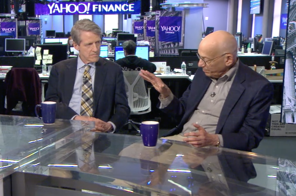 Robert Shiller and Jeremy Siegel visited Yahoo Finance for a rare joint interview.