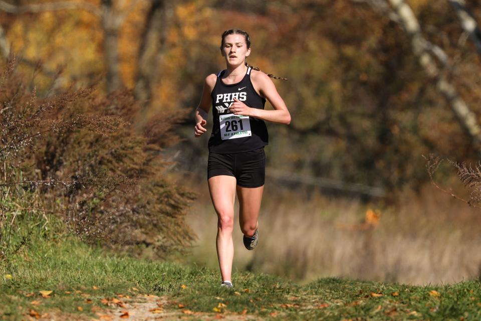Parsippany Hills junior Kira Chebishev won the North 2, Group 2 cross country title on Oct. 28, 2023 at Central Park of Morris County.