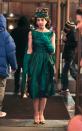 <p>On April 26, Marin Hinkle, who plays Midge's mother, Rose, looked gorgeous in a green evening gown and matching gloves. </p>