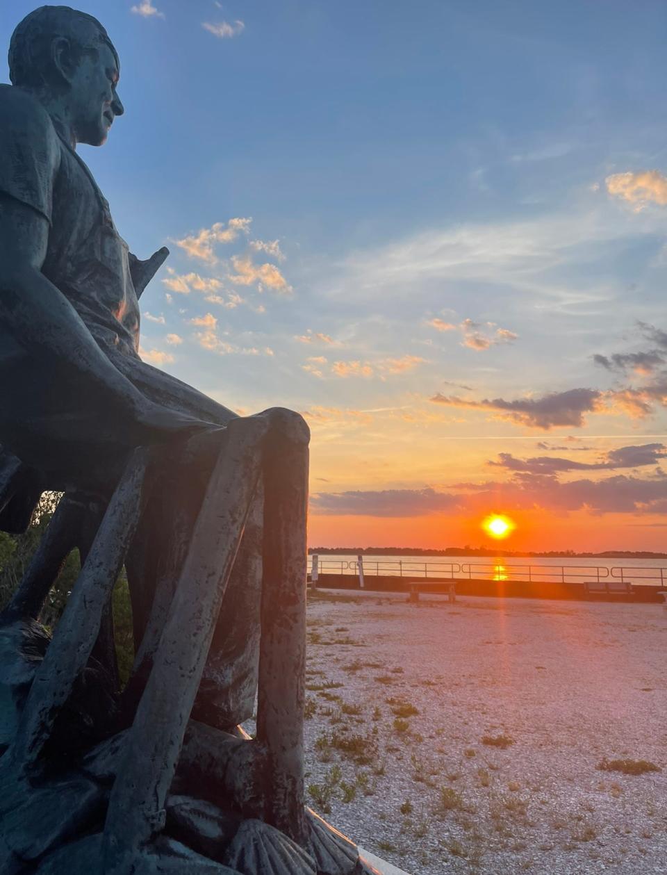 The Fishermen's Story memorial at Barnegat Lighthouse State Park, dedicated to commercial fishermen who died for their trade.