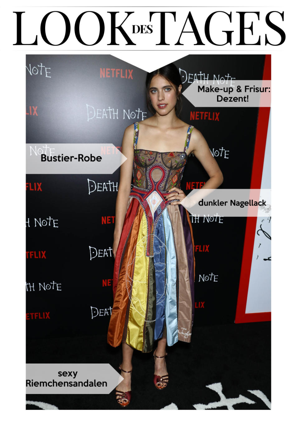 Margaret Qualley bei der Premiere von „Death Note“ in New York. (Bild: AP Images/John Nacion/STAR MAX/IPx)