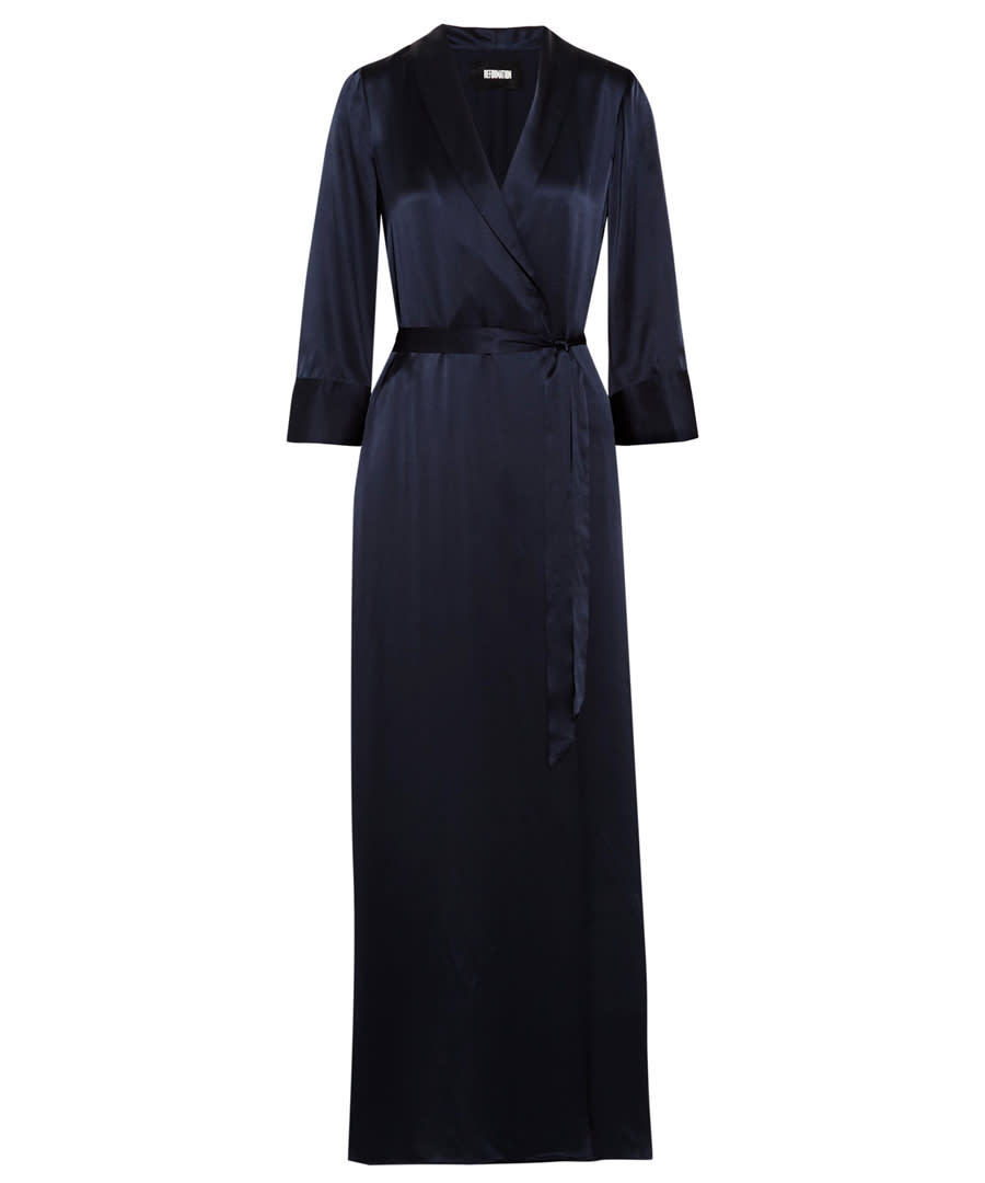 A Silk Wrap Gown