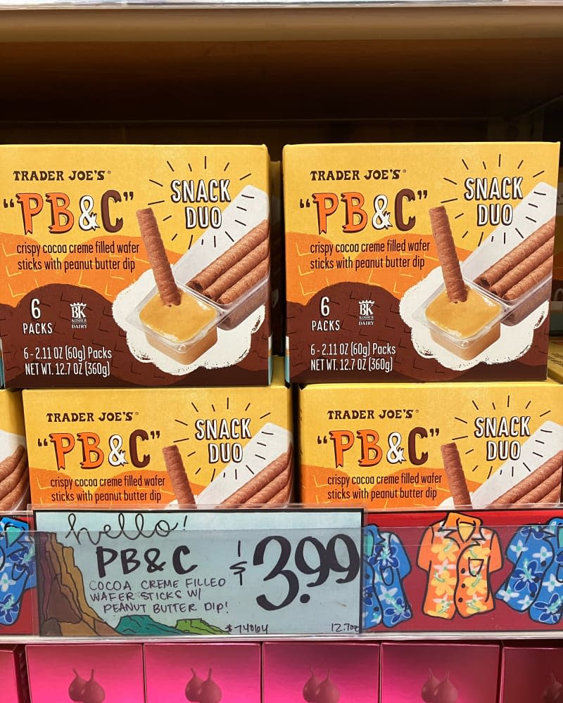 Trader Joe's PB & C snacks.