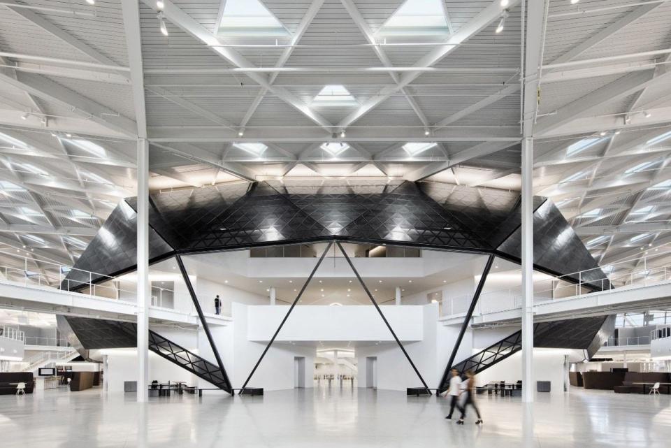 Inside the other Gensler-designed Nvidia HQ building — the futuristic Endeavor.