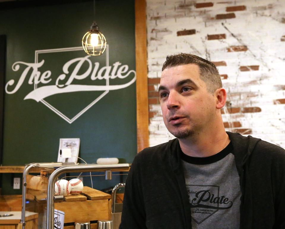 John Edwards, who is opening Behind the Plate restaurant in Portsmouth with his wife, fell in love with baseball at age 7.