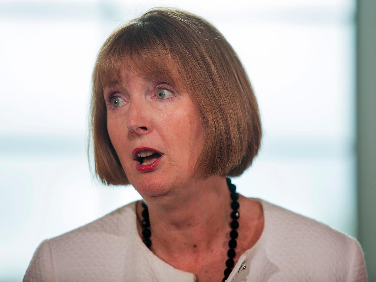 ‘I could not be there clapping a man who is a self-confessed groper’, Harriet Harman said: Getty