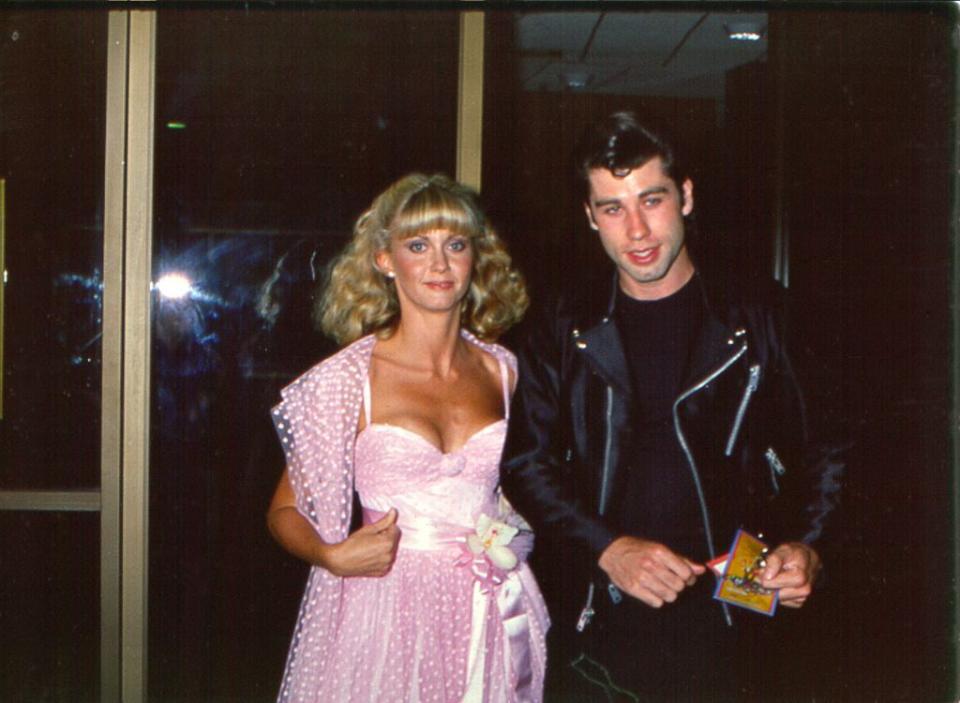 singer and actress olivia newton john and co star john travolta attend the premiere of the film grease, 1978   photo by michael ochs archivesgetty images