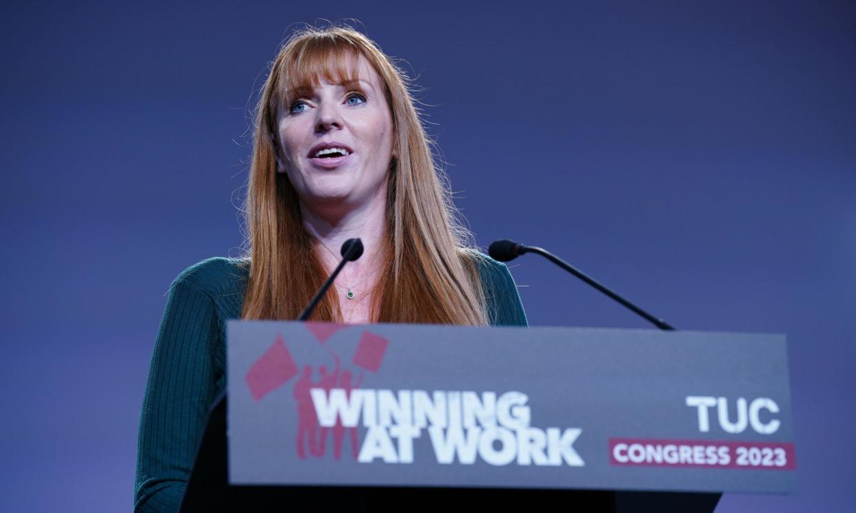 <span>The deputy prime minister, Angela Rayner, has championed Labour’s new deal for working people.</span><span>Photograph: Peter Byrne/PA</span>