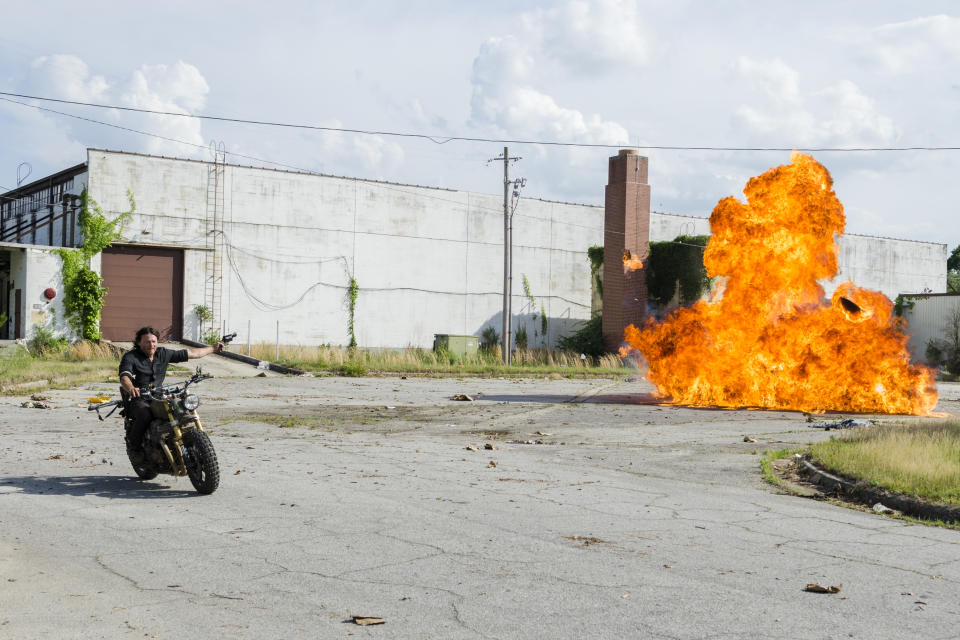 <p>Norman Reedus as Daryl Dixon in AMC’s <i>The Walking Dead</i>.<br>(Photo: Gene Page/AMC) </p>