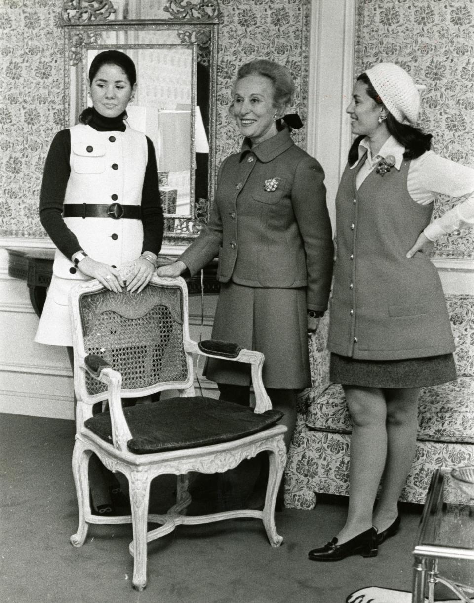 Estée Lauder with her daughters-in-law, Jo Carole and Evelyn.