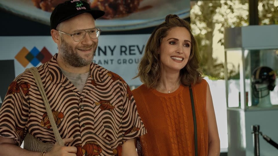 Seth Rogen and Rose Byrne in "Platonic." - Apple TV+