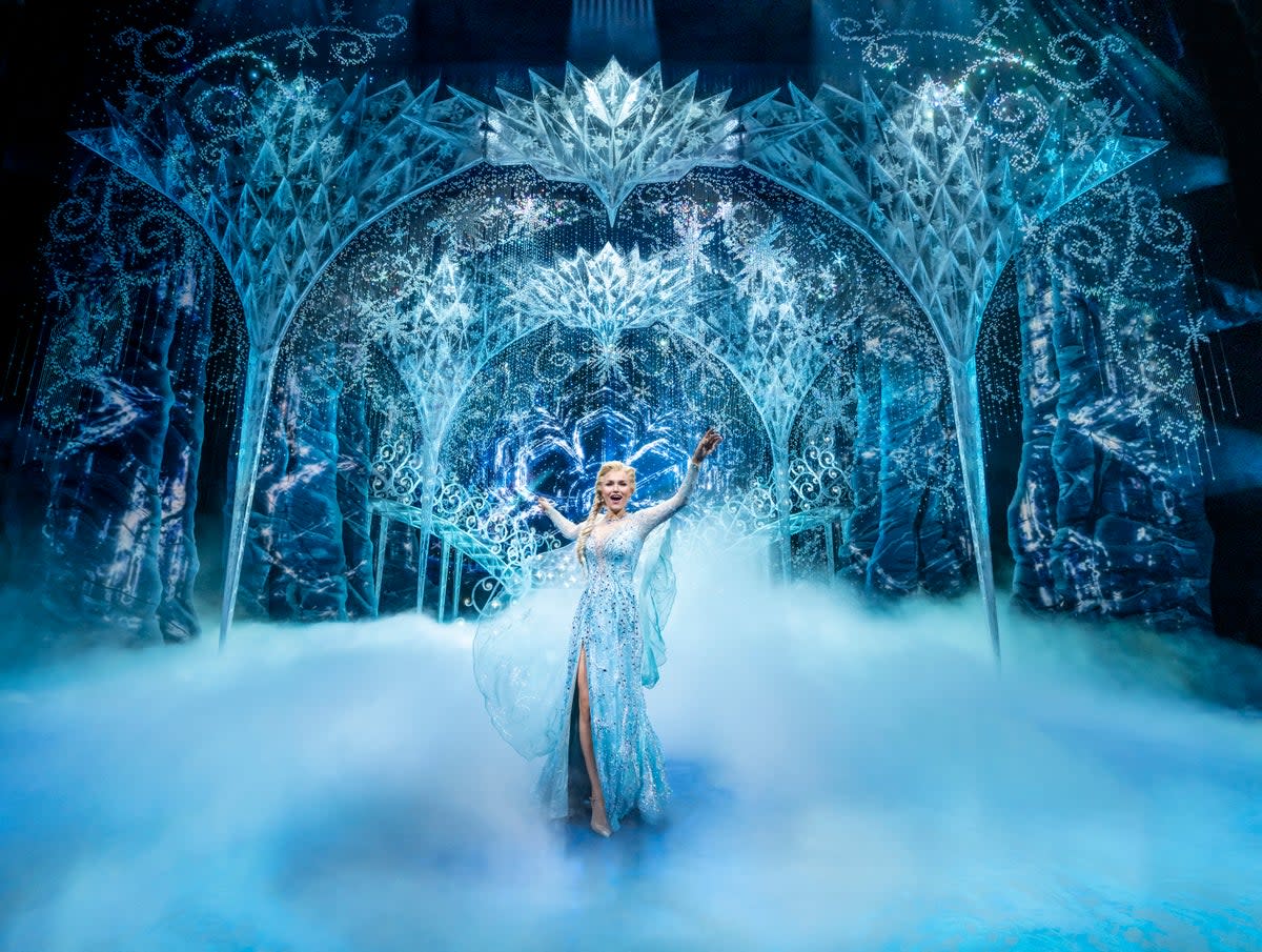 Samantha Barks as Elsa in Frozen at Theatre Royal Drury Lane  (Johan Persson)