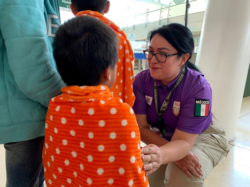 Mexican deportees arrive from the U.S. at Miguel Hidalgo y Costilla International Airport in Guadalajara