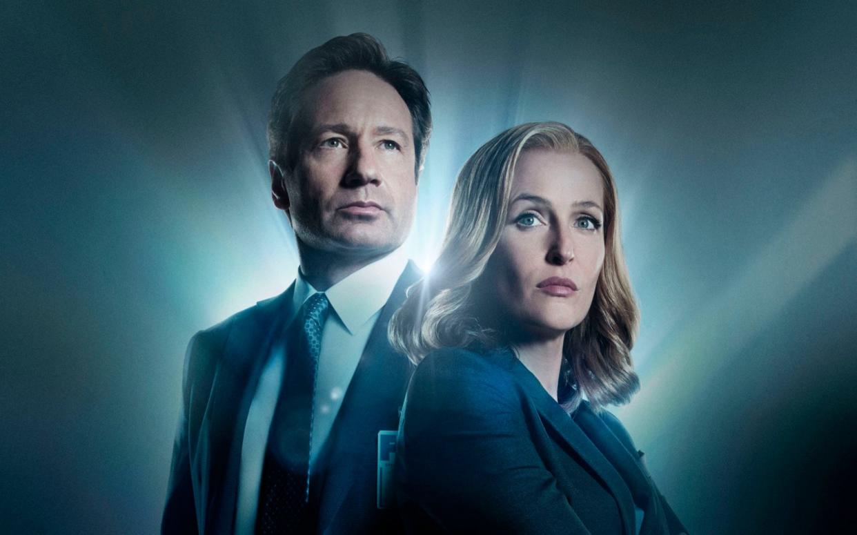 The X-Files: David Duchovny as Fox Mulder and Gillian Anderson as Dana Scully - PA