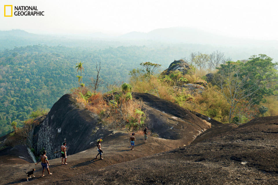 The village of Kendjam, which in Kayapo means “standing stone,” is named for Kendjam Mountain—a precipitous formation that provides a rare overview of the tribe’s territory. The Kayapo often go to the highlands in search of medicinal plants.