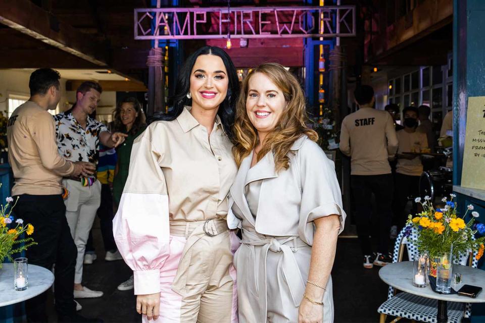 <p>Rony Alwin</p> Katy Perry and Angela Lerche in 2022.