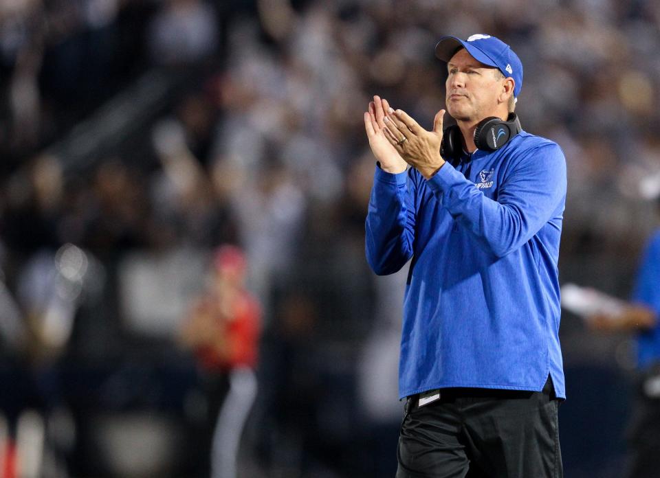 Lance Leipold, who spent the last six seasons with Buffalo, has been hired as Kansas football's next head coach. Leipold went 37-33 as head coach of the Bulls, who have made three straight bowl game appearances.