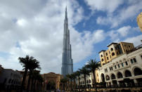 The Burj Khalifa in Dubai is the world’s tallest tower. Photograph: Martin Rose/Getty Images