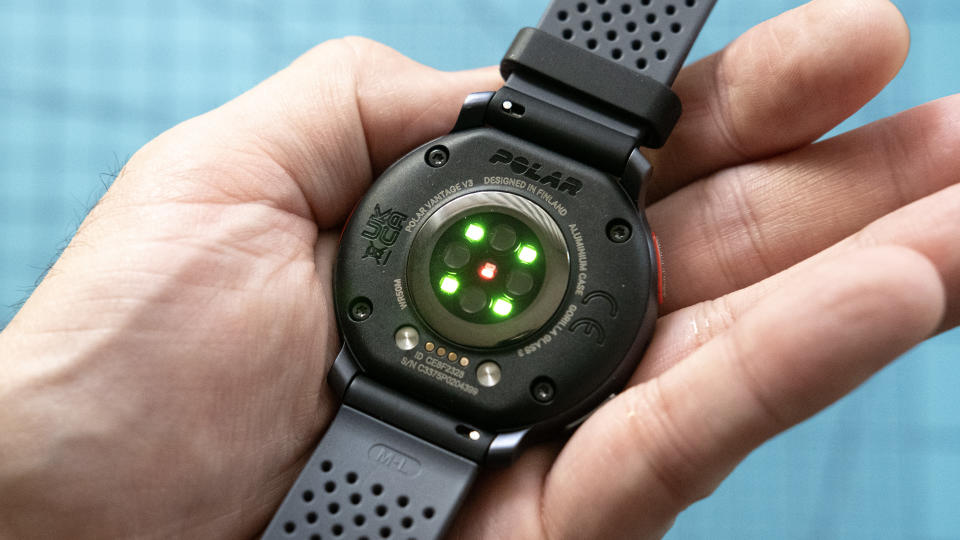 Polar Vantage V3 smartwatch rear