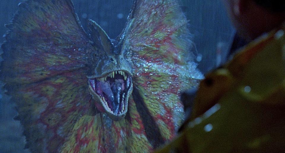 Was ein Angeber: Der Dilophosaurus