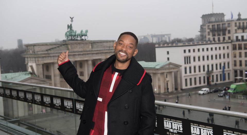 Will Smith im Jahr 2020 bei einer Filmpremiere in Berlin. - Copyright: picture alliance/dpa | Jörg Carstensen