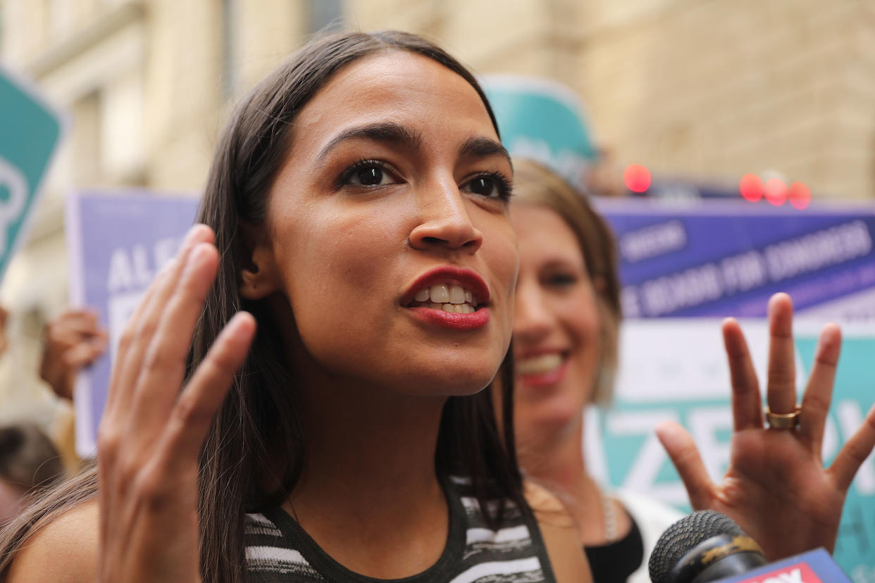 Alexandria Ocasio-Cortez is likely to become the youngest woman ever elected to Congress. (Photo: Spencer Platt / Getty Images)