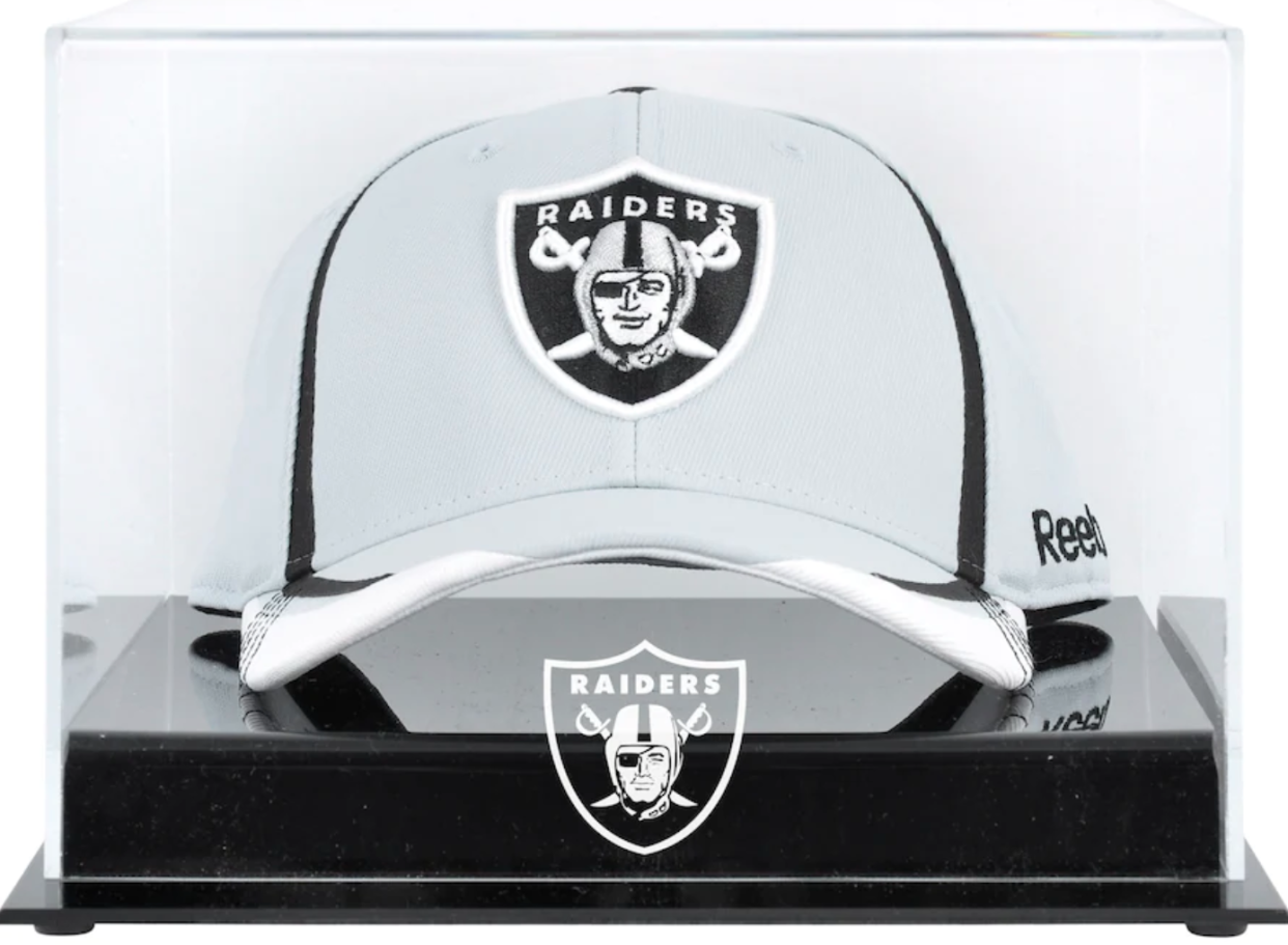 Raiders Fanatics Authentic Acrylic Cap Logo Display Case