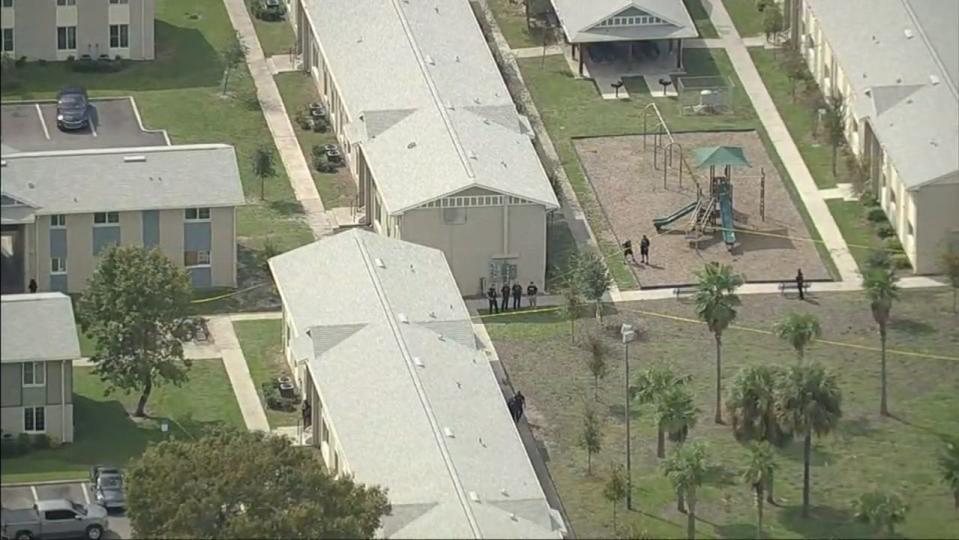 There is a large police presence at an Orlando apartment complex Friday afternoon.