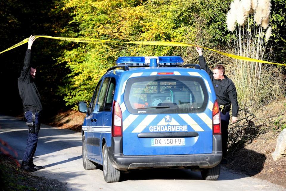 Police patrol the area around the farm (Picture: Getty)