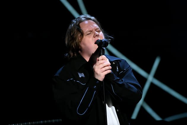 Lewis Capaldi performing at the TV Baftas last month