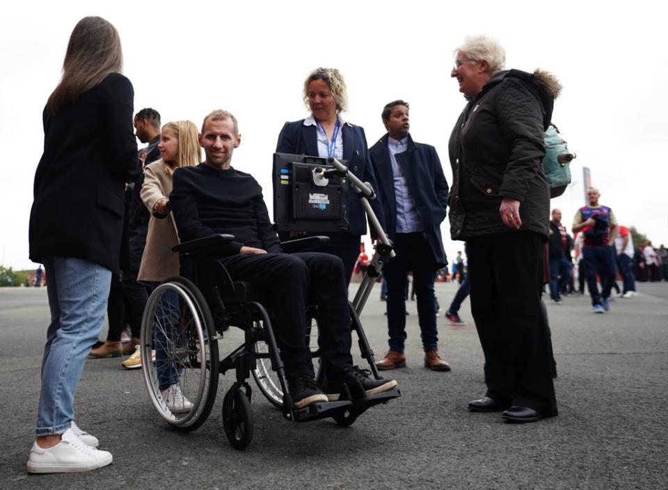 Rob Burrow was diagnosed with motor neurone disease in December 2019 (Zac Goodwin/PA) (PA Wire)