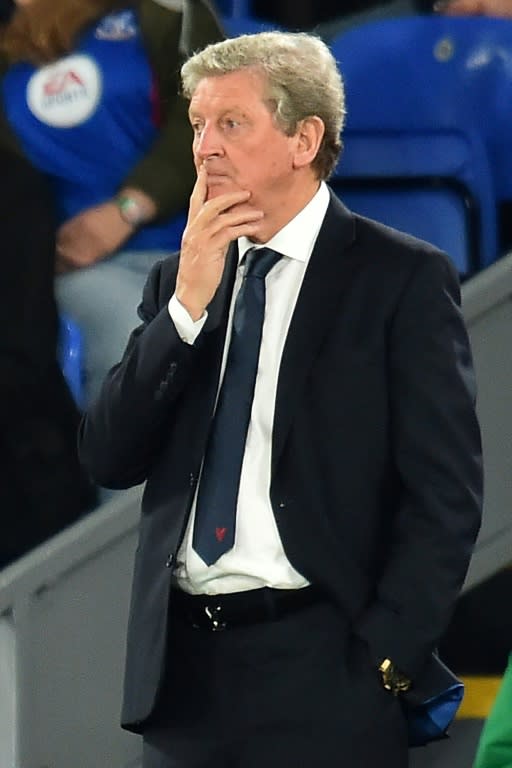 Crystal Palace's Roy Hodgson during the English League Cup match against Huddersfield Town at Selhurst Park in London, on September 19, 2017