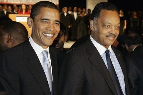 Barack Obama Jesse Jackson in 2007