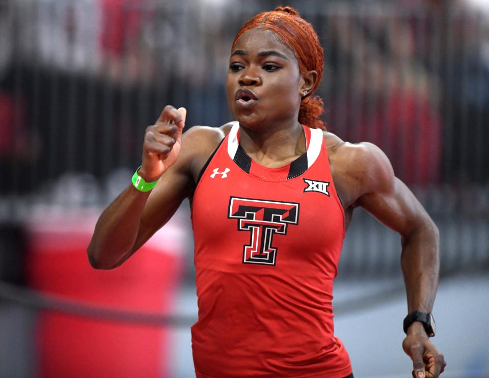 Texas Tech's Rosemary Chukwuma has achieved all-America status six times for the Red Raiders. She and Tech teams open the season at home Saturday in the Stan Scott Memorial meet.