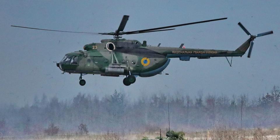 Ukraine military helicopter