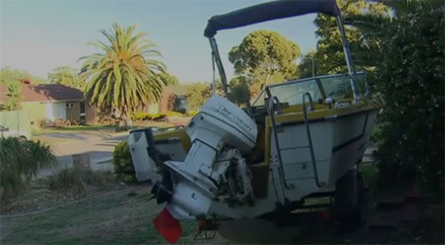 Locals described the man as a loner who cleaned his boat, pictured, and kept to himself. Photo: 7 news